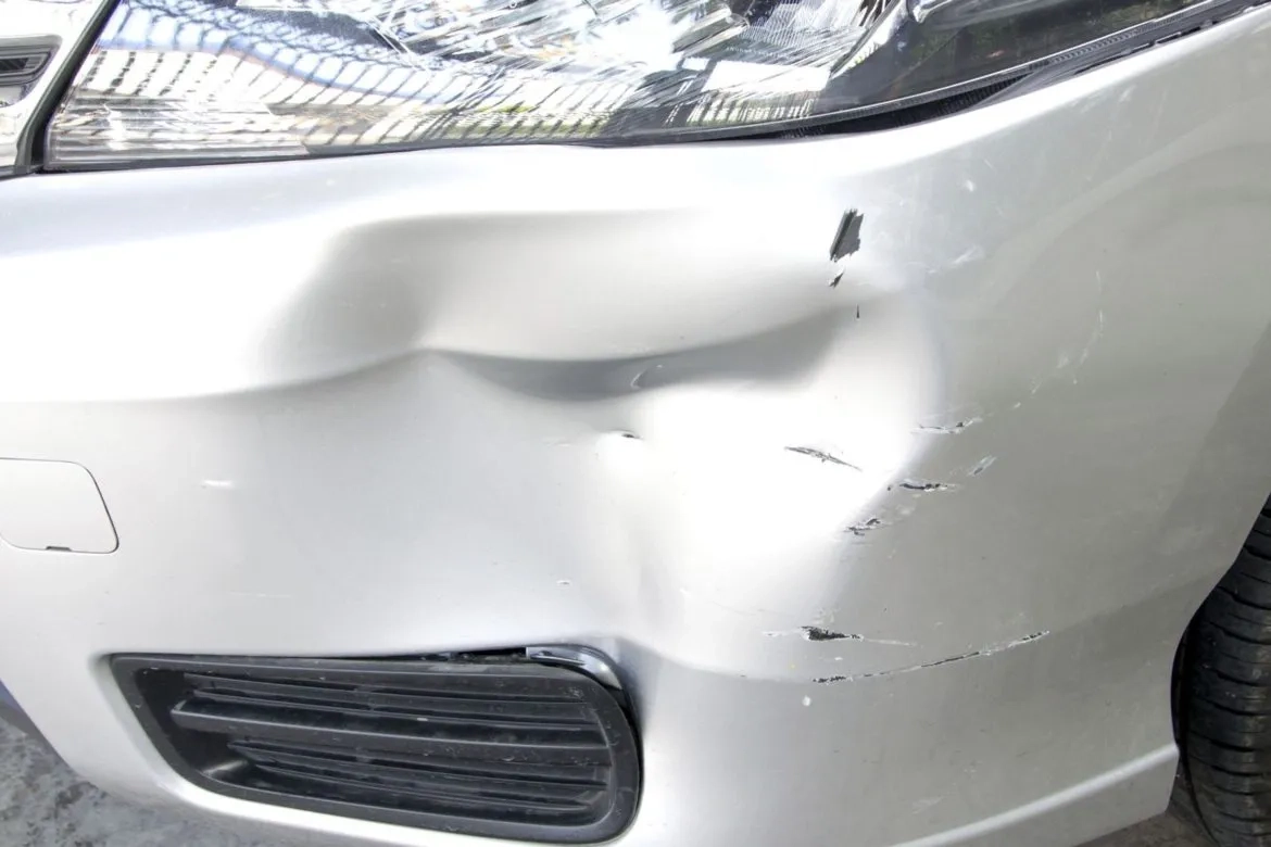 Panel dent removed with PDR
